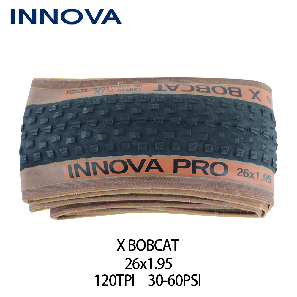 INNOVA-PRO 29 MTB 29x2.1 TLR Tubeless Bicycle Tire Ultralight 600g 60TPI Tubeless Ready Mountain Bike Folding Tires 27.5/26inch: X BOBCAT 26x1.95