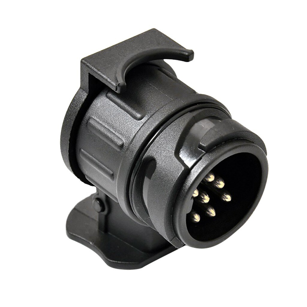 Franchise Car Trailer Truck 13 Pin to 7 Pin Plug Adapter Converter Tow Bar Socket Black