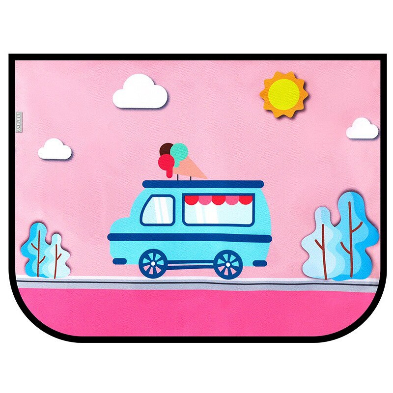 Universel bil solskærmsdæksel uv beskytte gardin sidevindue solskærmsdæksel til baby børn søde tegneserie bil styling: Bus