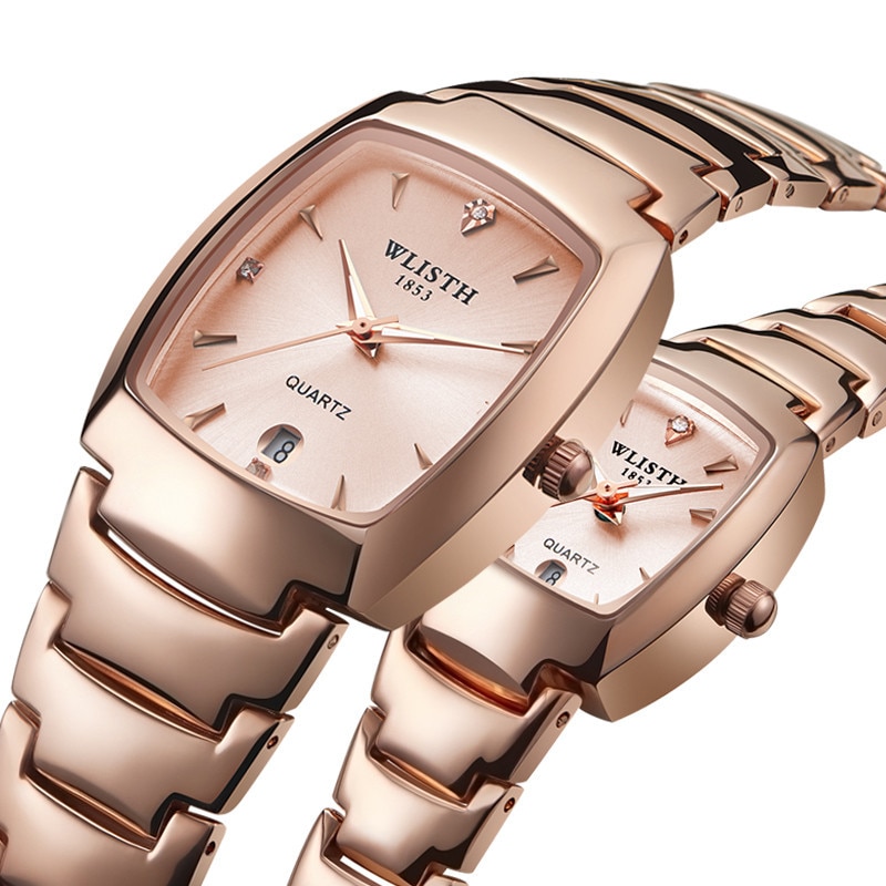 Liefhebbers Horloges Luxe Quartz Horloge Voor Mannen En Vrouwen Hodinky Dual Kalender Week Staal Paar Horloge Prachtige Mode