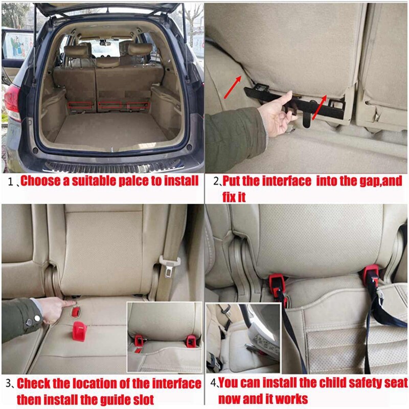 Car Universal Child Seat Restraint Anchor Mounting Kit ISOFIX Child Safety Seat Accessories