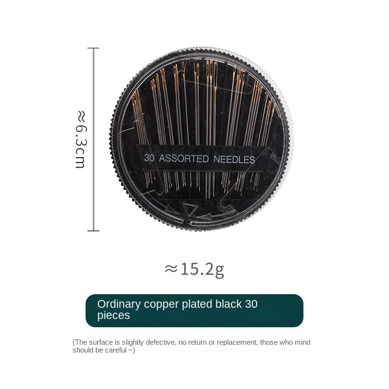 Hand Sewing Needles 30-Count Assorted Needles for Sewing Repair 6 Different Sizes Sewing Needles