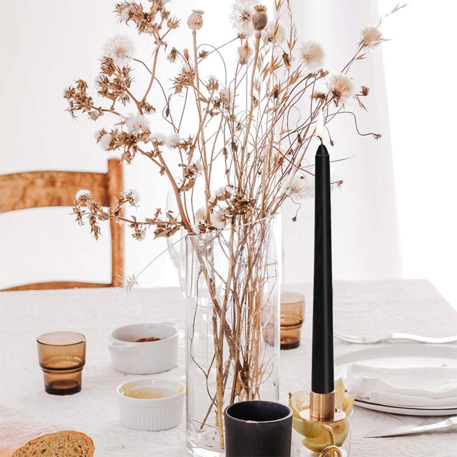 40# 10 Inch Taper Candles Set Of 14 Dripless Taper Candles And Unscented Candlestick Birthday Christmas Decoration Candles