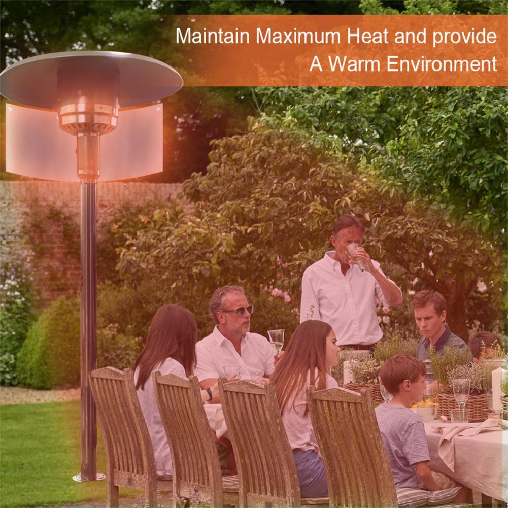 1 Set Good Durable Waterproof Outdoor Heat Focusing Reflector Panel for Courtyard Heat Reflector Shield Heater Reflector