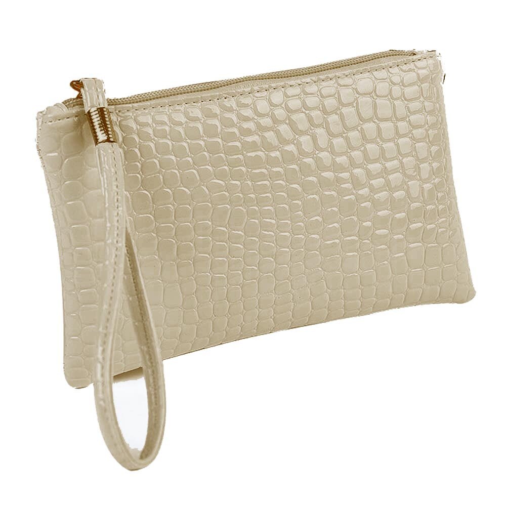 Portefeuilles Vrouwen Krokodil Lederen Clutch Handtas Tas Portemonnee Portemonnee Kleine Lederen Vrouwen Portefeuilles Rits Portemonnees Portemonnees #4