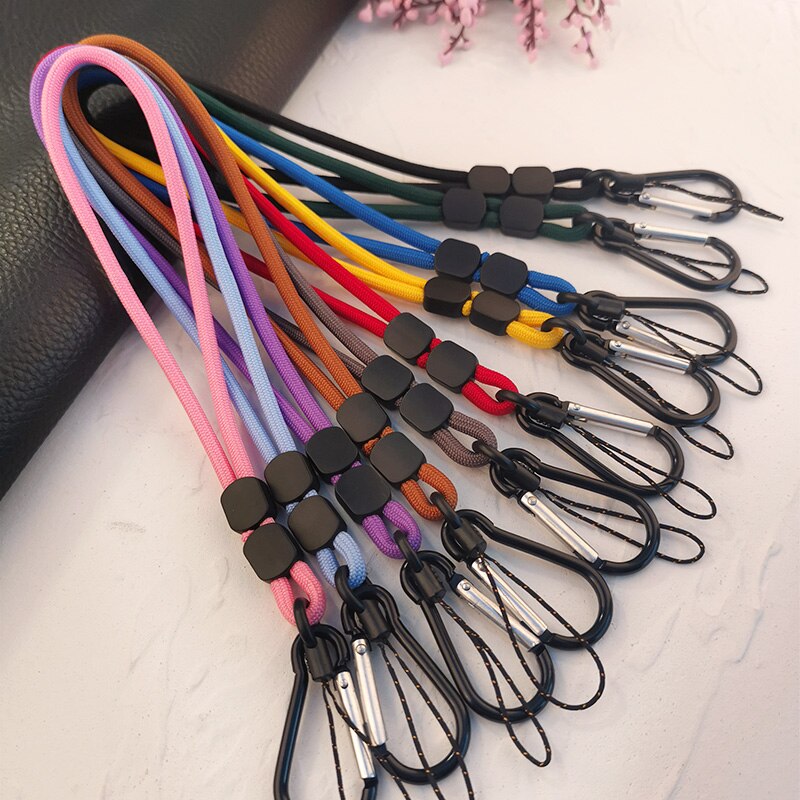 Cordón ajustable para teléfono móvil, cuerda corta tejida a mano, colgante para muñeca, funda universal antipérdida que combina con todo