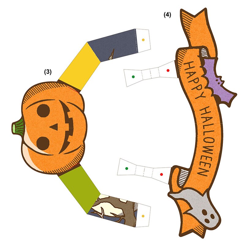 DIY Pop-up Card Halloween Pumpkin,Handmade 3D Anniversary Greeting Card Paper Model,Postcard Invitation Papercraft,Craft ER-092