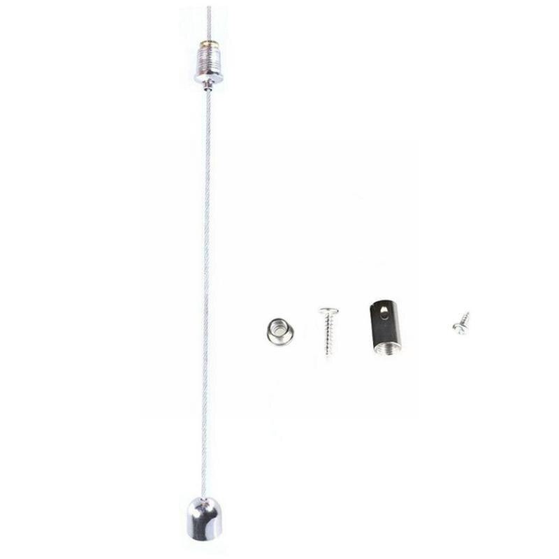 1m Steel Wires And Screws Suspension Hanging Mounting Wire Kit Rope Lamp Adjust For Ceiling Led Lights Panel Wire Accessori S1n8