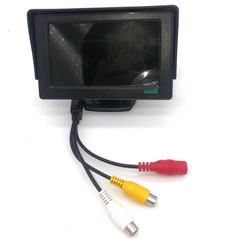EFHIPS-Monitor plegable para coche, pantalla HD de 4,3 pulgadas TFT LCD, cámara de marcha atrás, sistema de aparcamiento para monitores retrovisores