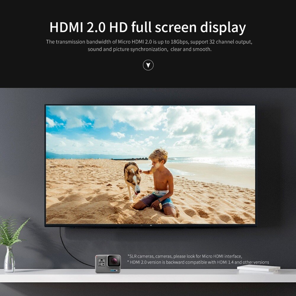 ORICO Mirco HDMI to HDMI Cable 4K 3D HDMI 2.0 Connector For LCD TV Projector PS3 PS4 xbox 360 PC Hdmi Video Cable