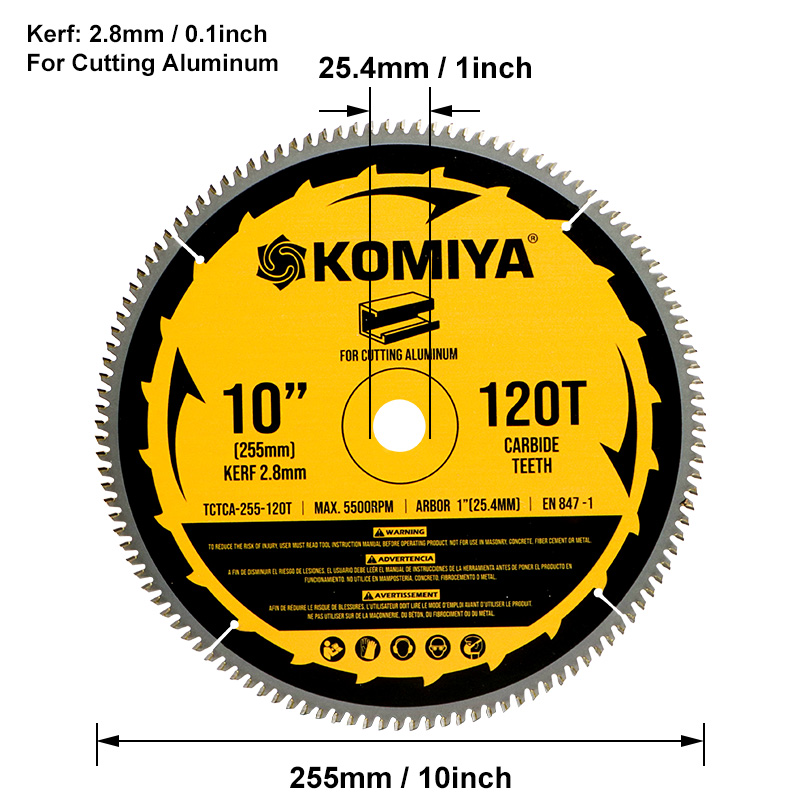 7,8,10,12,14 inch blad voor hout, aluminium, kunststof, cirkelzaagblad: green
