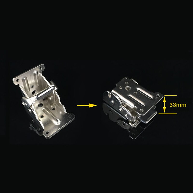 Charnière de Table pliante en fer, support de pieds pliable pour Table et chaise, pieds à verrouillage automatique