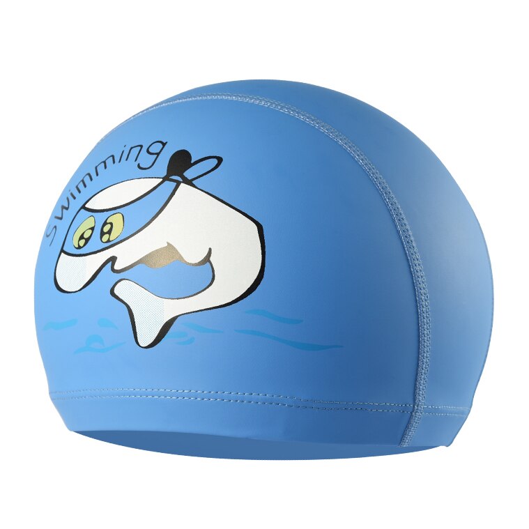 Kinderen \'s Waterdichte Badmuts PU Materiaal Kind Badmuts Oorbeschermers Kleurrijke Duiken Cap