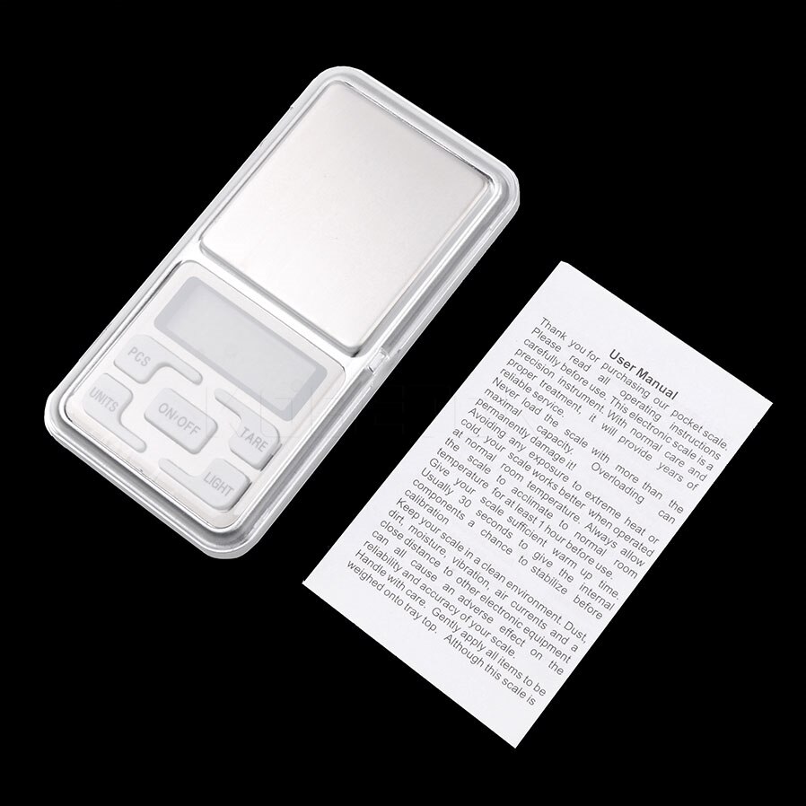Mini báscula Digital de bolsillo de 0,01g/200g con pantalla LCD para básculas de peso de gramos de pesaje de diamante