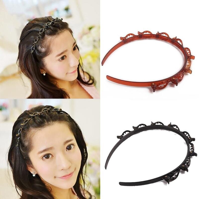 Dubbele Pony Kapsel Haarspeld Haarband Salon Haar Decoratie Clips Haarband Voor Vrouwen Dubbele Pony Kapsel Haarspeld Accessoire