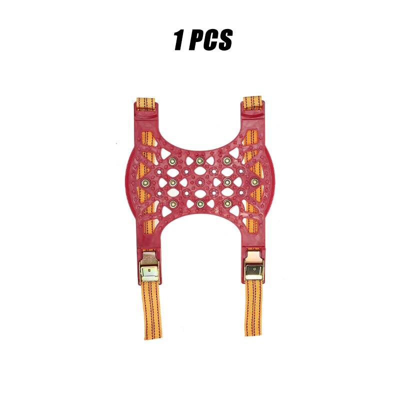 1/4 stk vinter universal bil sne kæde dæk skridsikre skridsikker kæder bil sand mudder vej køretøj til suv biler lastbil varevogn: 1 stk rød