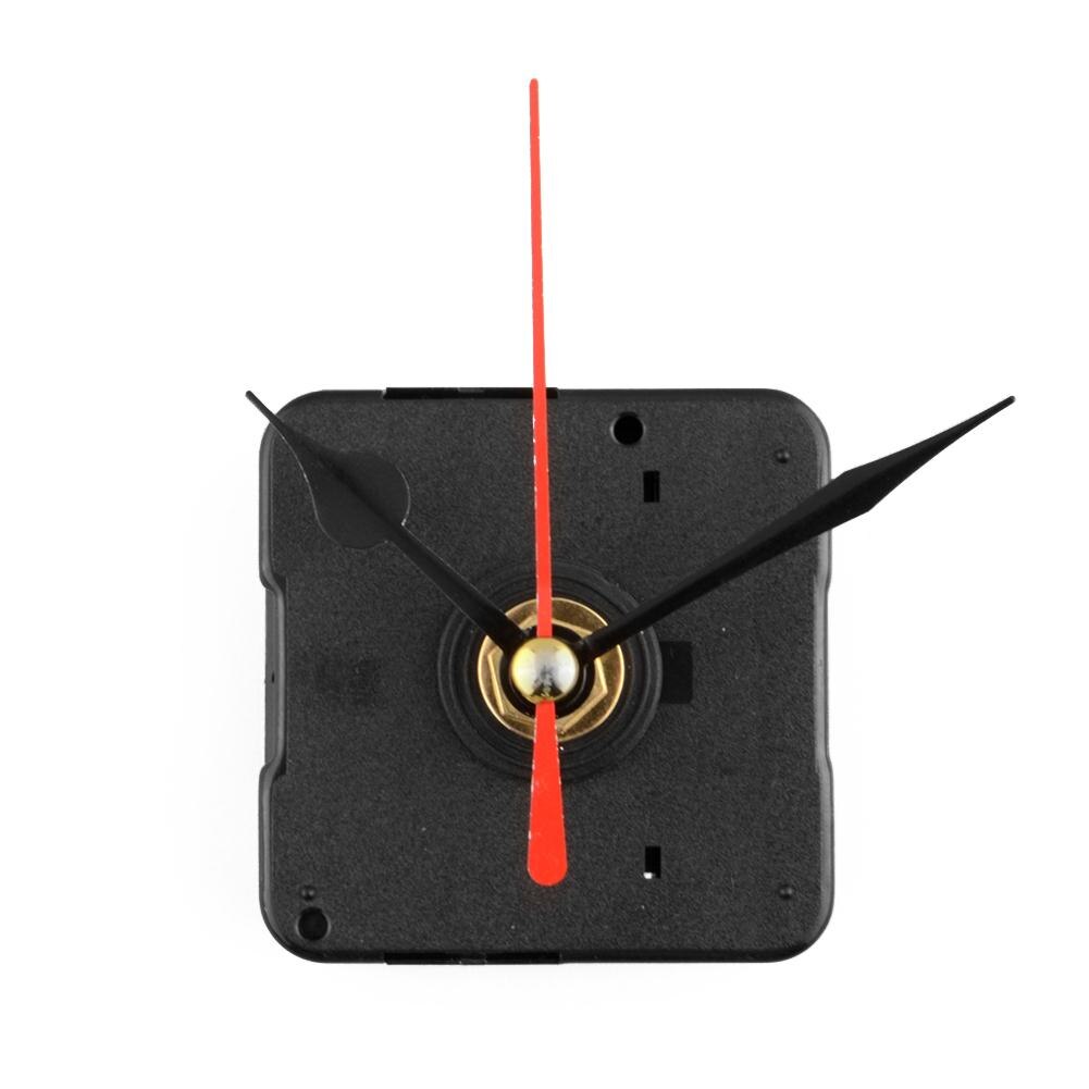 Stille klok quartz uurwerkmechanisme rode en zwarte wijzers reparatieset