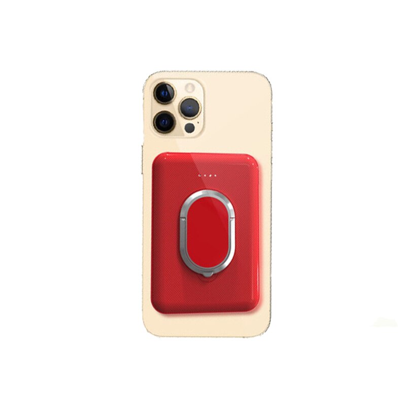 Magnetische kabellose powerbank 1:1 5000 , tragbarer externer akku für mobiltelefone, kompatibel mit iphone 13, 12 , 13 pro , 12 pro max, mini-powerbank: 5000 mah rot