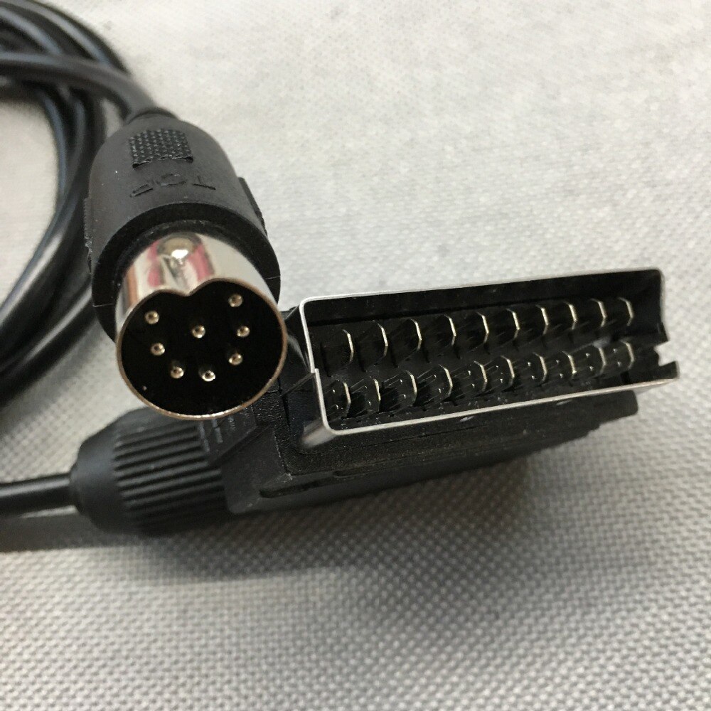 FZQWEG-cable Scart de repuesto de 1,8 M, v-pin, para Sega Megadrive 1 Genesis 1, sistema maestro 1, RGB, AV, Scart