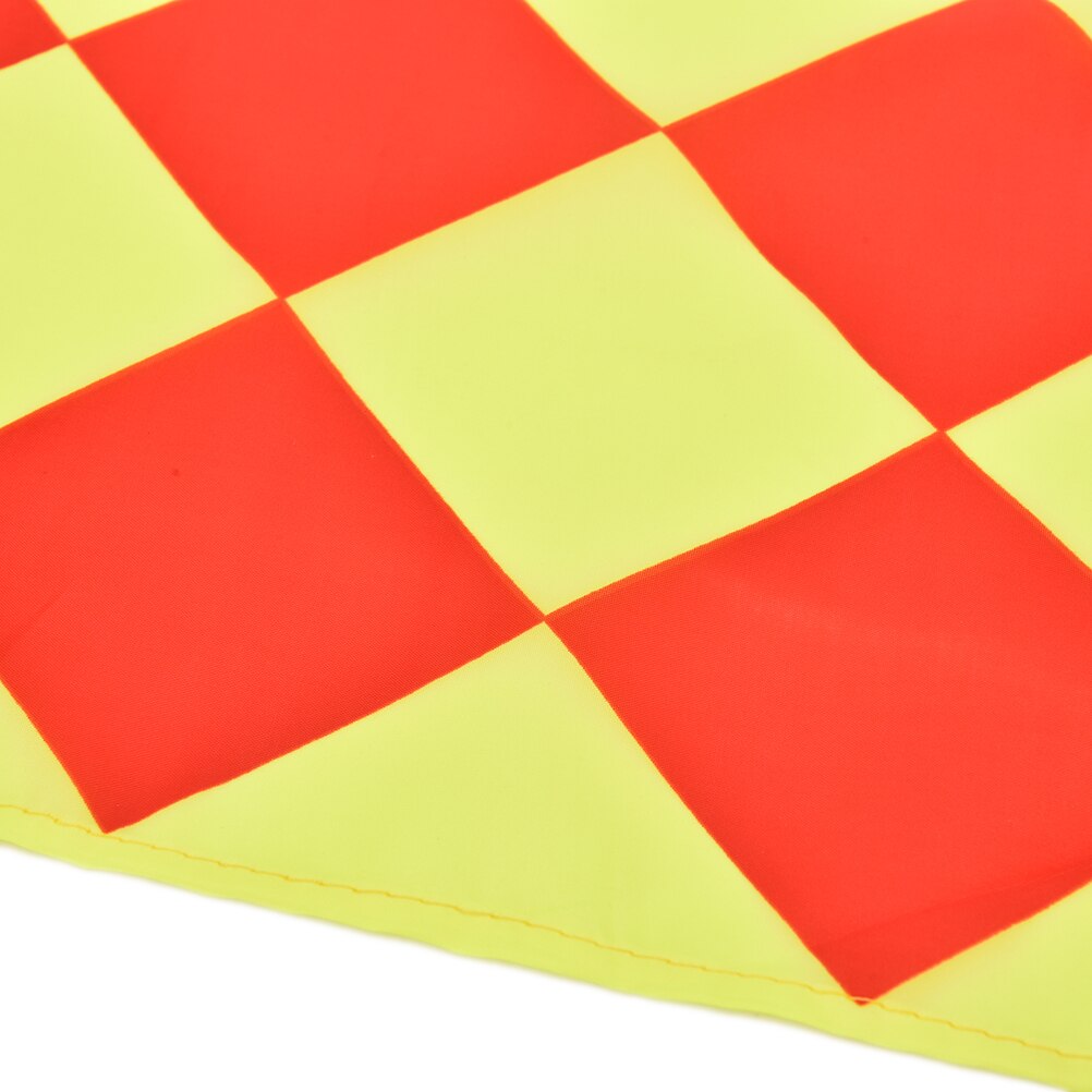 Scheidsrechter Voetbal Vlag Fair Play Sport Match Voetbal Grensrechter Vlaggen Scheidsrechter Apparatuur + Draagtas