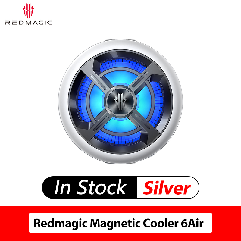 RedMagic Cooler 6 Pro radiador magnético Ice FunCooler LED 30W Semiconductor disipación de calor refrigeración para juegos teléfono IPhone: Negro