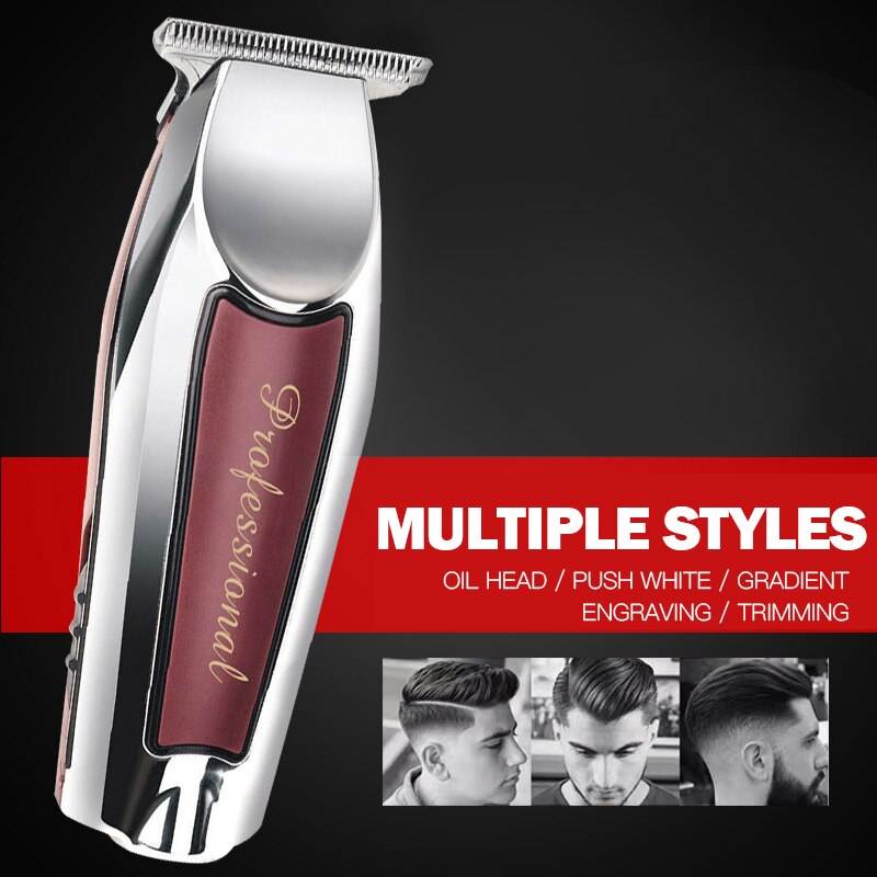 Męskie włosy elektryczny przycinak trymer nóż maszyna robić cięcia broda brzytwa fryzjerska