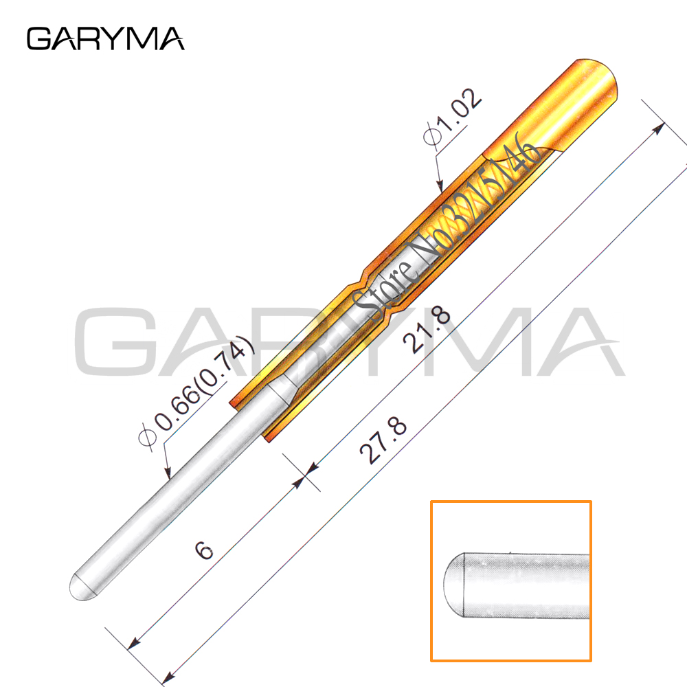 100Pcs in a Pack Dia 0.66mm PM75-J1 Spring Test Pr... – Vicedeal