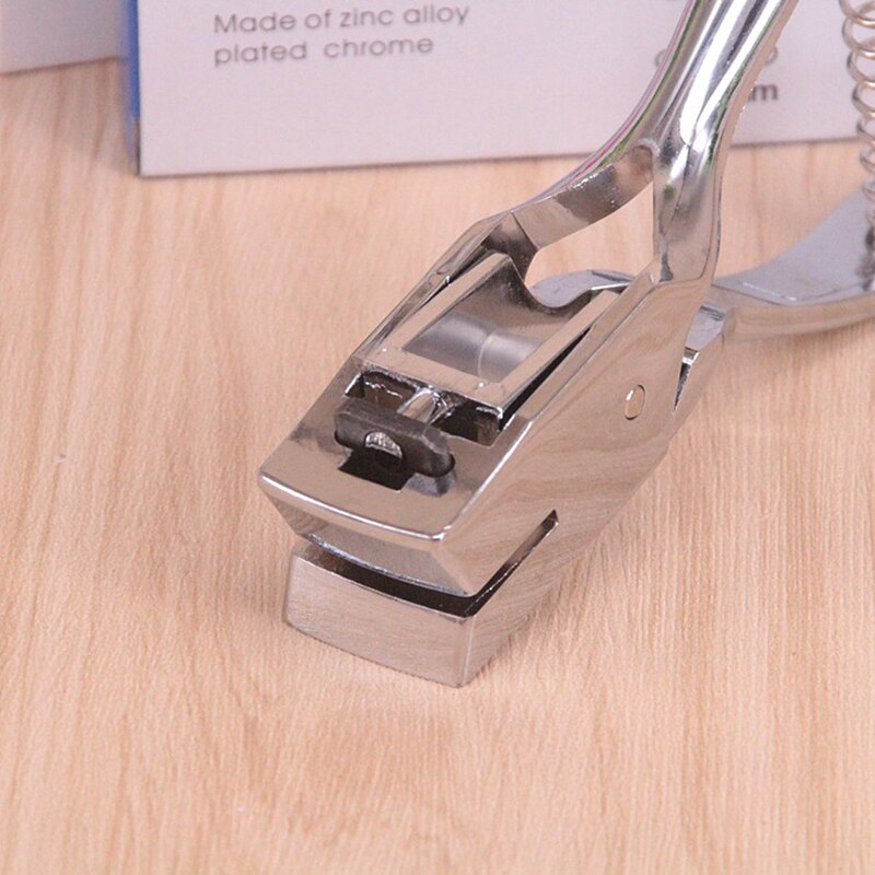 Punching Badge Slot Punch Metal Handheld Slot Hole Punch Card Photo Badges Tag Puncher Tool Office Kit