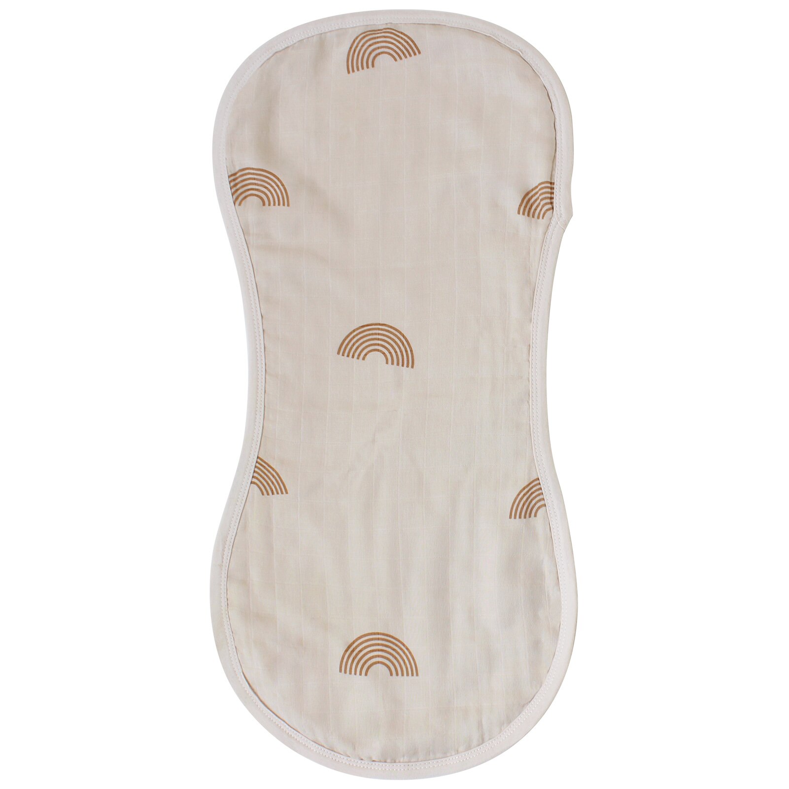 Baberos para bebé, trapos de baba de bebé, paños de muselina de algodón de bambú suave, paño para eructar: 1pc Khaki Rainbow