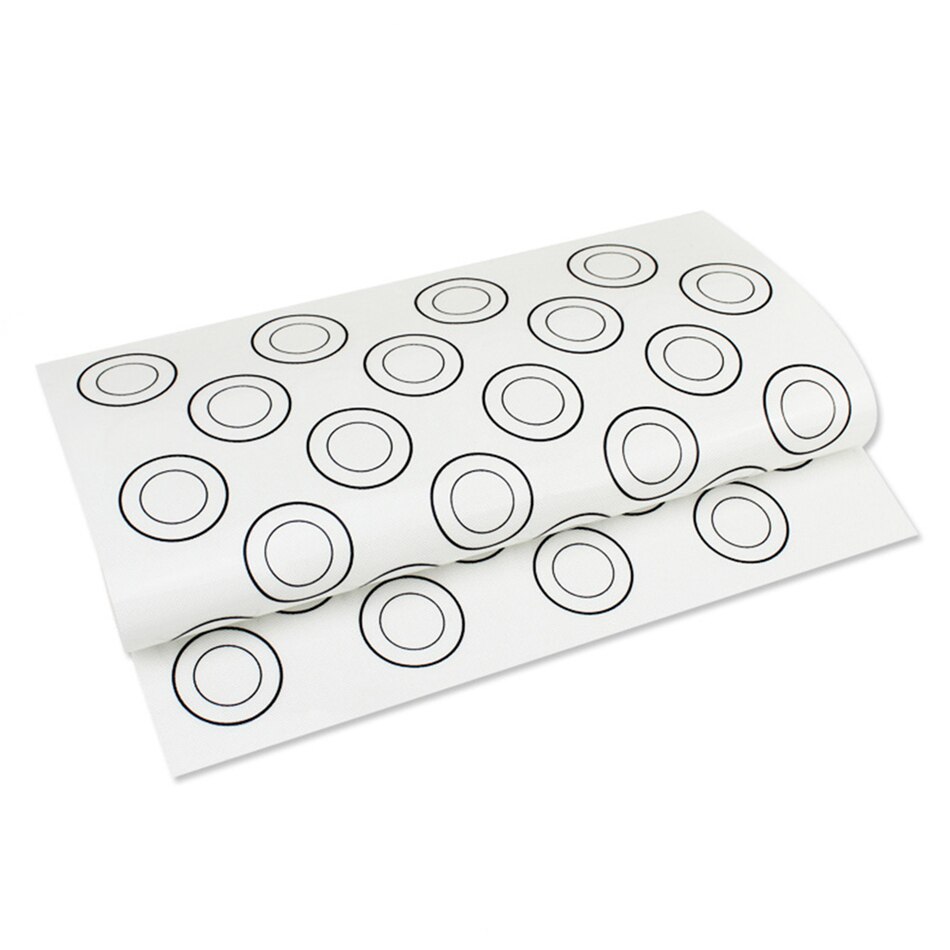 Silicone Macaron Pads Bakeware 44 Circles Macaroon Silicon Form Pastry Tools Oven Macaron Tray Baking Confectionery Equipment