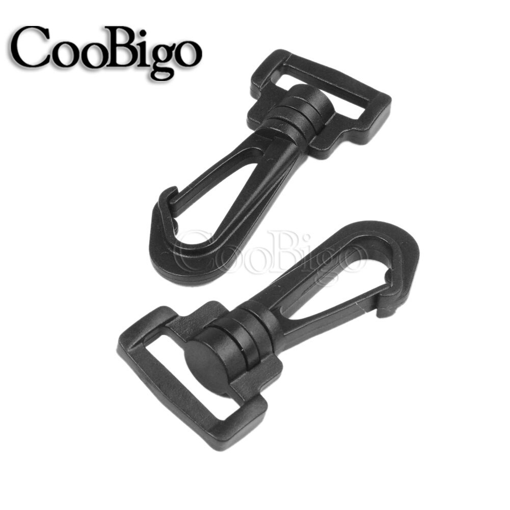 5pcs Webbing 1/2"~2" Plastic Swivel Snap Hooks Hardware Side Release Buckle Paracord Backpack Straps Bag Parts 6 Size Pick