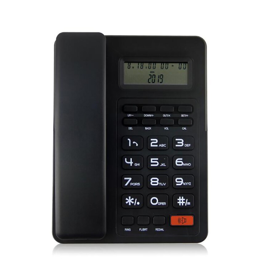 Desktop Draadgebonden Telefoon Vaste Telefoon Met Rekenmachine, Handsfree Dialing, Lcd Display, verstelbare Volume &amp; Lcd Helderheid