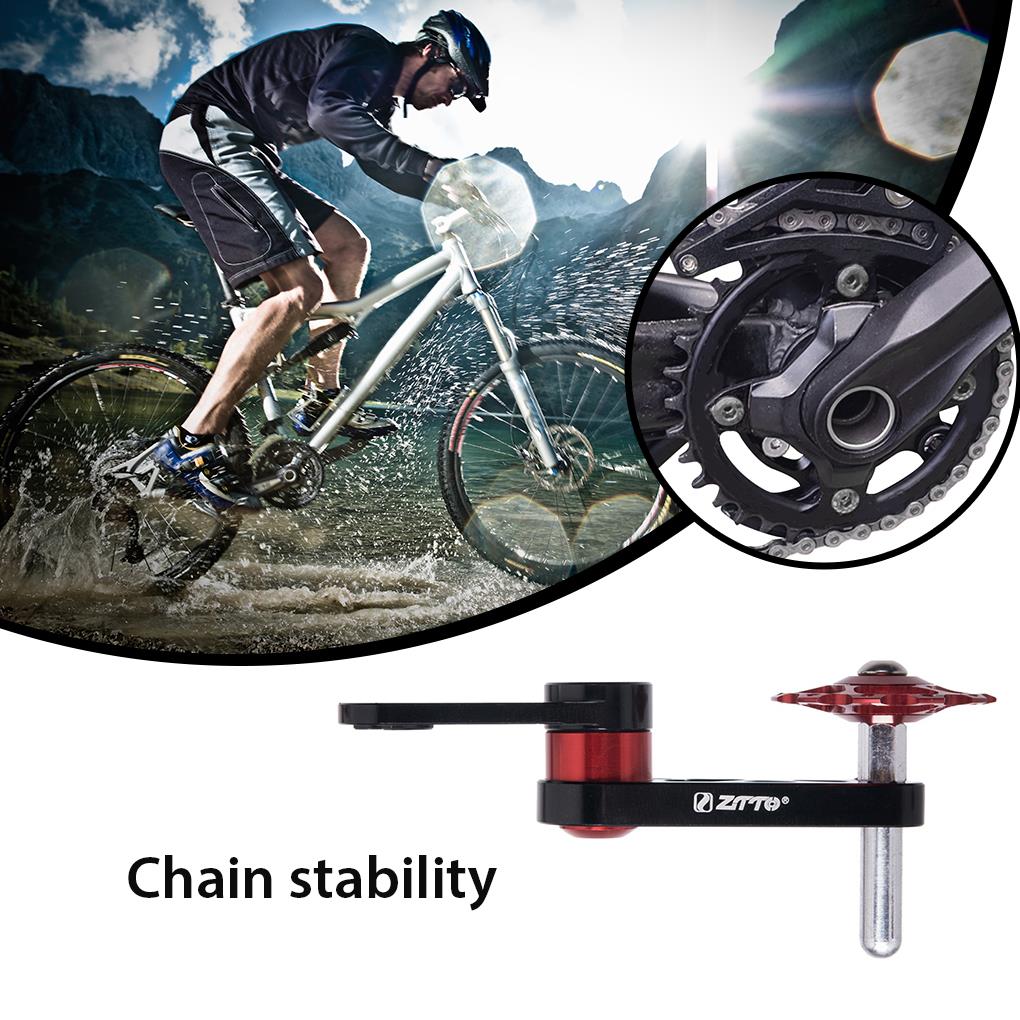 Bicycle Chain Tensioner Guide Wheel Derailleur Spring Pulley Adjustable Repairing Adjuster Oval Tooth Plate Protector Part