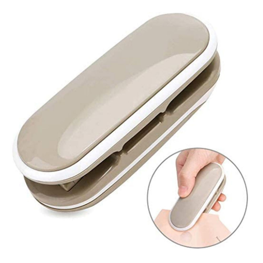 Machine à sceller à la main 2 en 1, Machine à sceller à la chaleur, Mini scelleuse de sacs avec crochet détachable, à domicile,