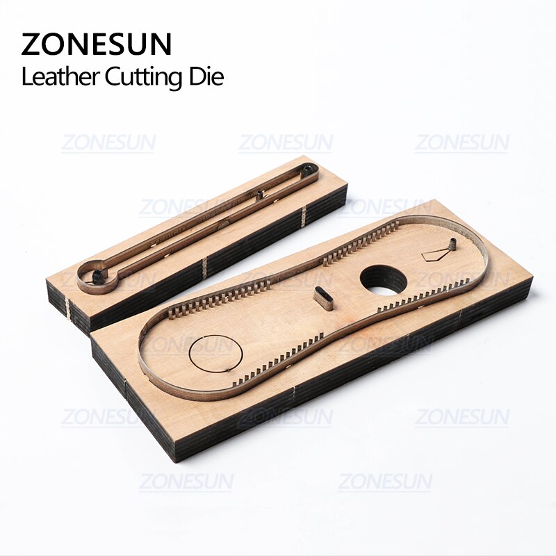 ZONESUN Custom Leather Car Key Chain Die Cuts For Handmade Key Ring DIY Hang Decoration Cutting Clicker Die Steel Rule Die