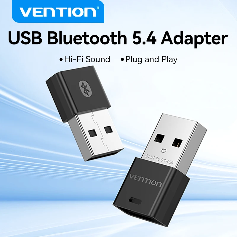 Ventie USB Bluetooth Adapter 5.3 5.4 Dongle voor PC Speaker Draadloze Muis Toetsenbord Muziek Audio Ontvanger Zender Bluetooth