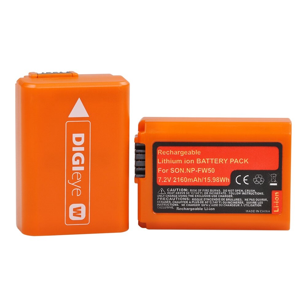3Pcs 2160Mah NP-FW50 Np FW50 Batterij + Lcd Usb Dual Charger Voor Sony Alpha A6500 A6300 A7 7R a7R A7R Ii A7II NEX-3 NEX-3N NEX-5