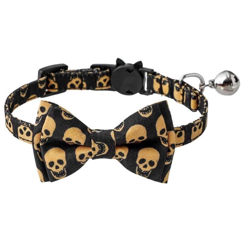 Collar de seguridad para gatos, Collar de liberación rápida para gatitos, Halloween, Navidad, con campana para gatitos y cachorros: Style 3