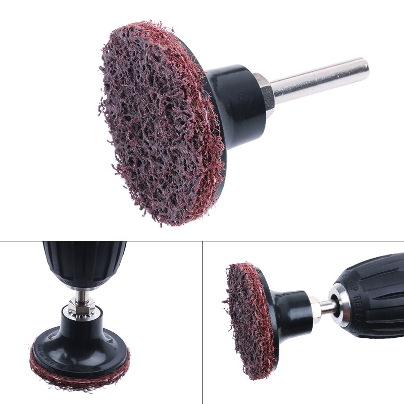 31pcs Grinding Sanding Head Abrasive Buffing Wheel 2 Inch Shank Cotton Thread Polishing Mini Brush For Dril Sander Polishing Pad