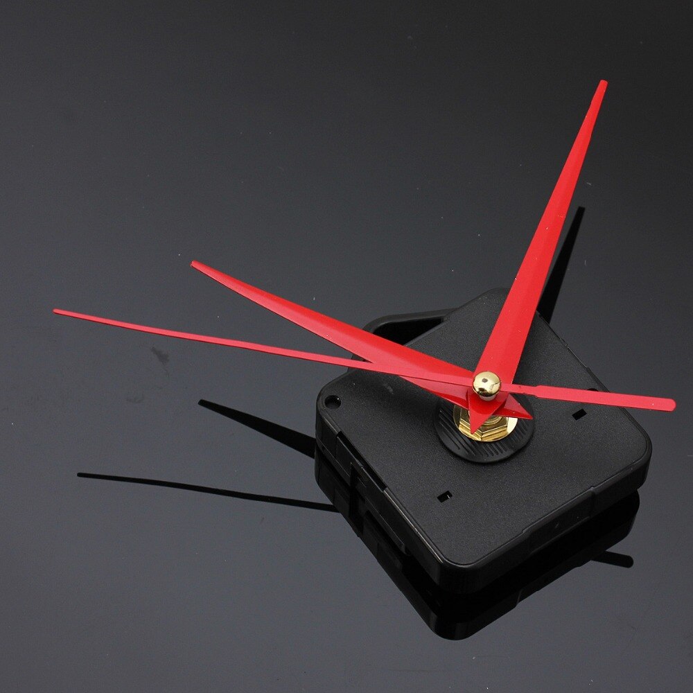 Horloge murale Triangle rouge bricolage | Mains, Quartz noir, horloge murale, mécanisme de mouvement, pièce de réparation,