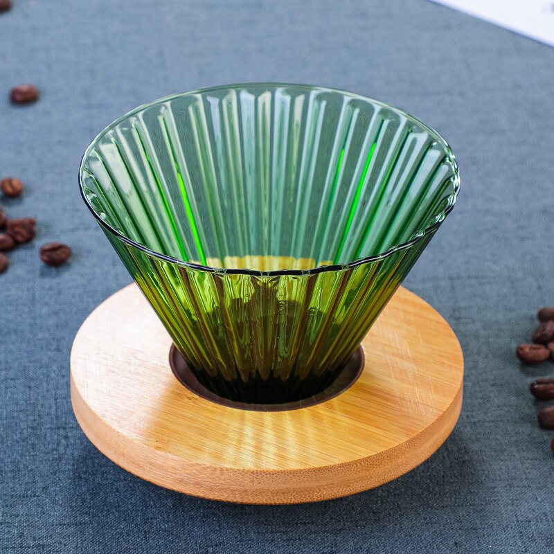 300/500ml Color Reusable Glass Coffee Pot High Temperature Resistant Glass Coffee Pot Sharing Pot Coffee Percolators Coffeeware: Green filter