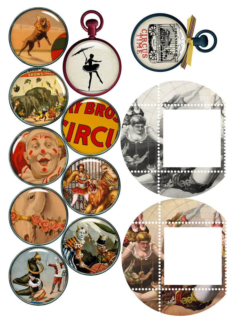 Retro Circus Clown Stickers Crafts And Scrapbooking stickers book Decorative sticker DIY Stationery: B 12PCS