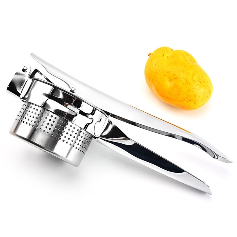 Machacadores de patatas manuales de acero inoxidable, accesorios de cocina, utensilios de cocina, prensa de frutas, 35