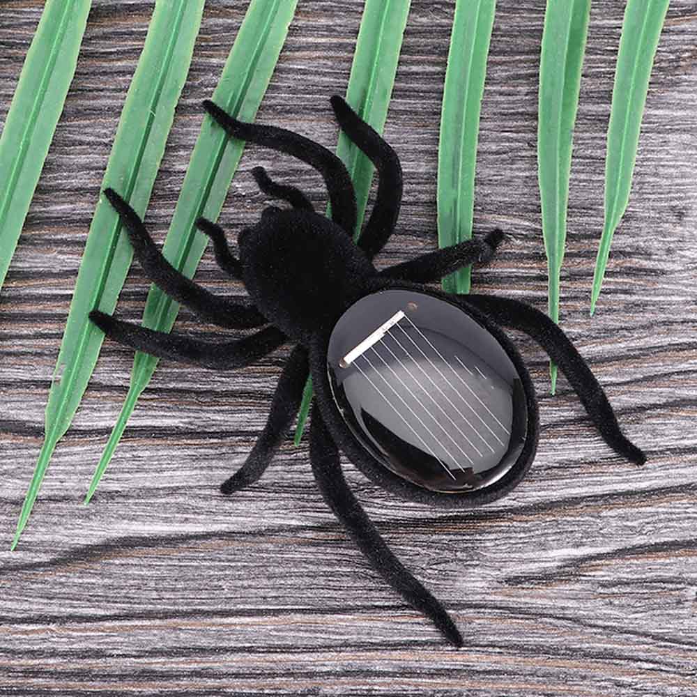1pcs Kinderen Creatieve Automatische Solar Spider Tarantula Educatief Robot Scary Insect Gadget Truc Speelgoed Solar Speelgoed