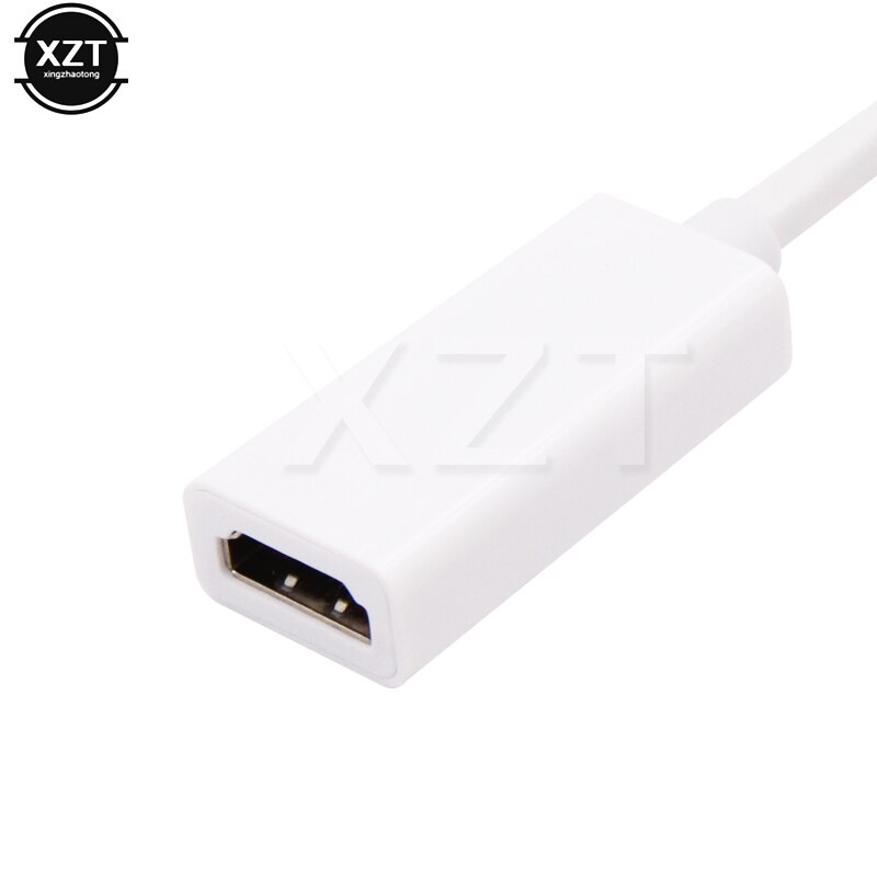 Mini dp til hdmi-kompatibel kabelkonverter mini skærmport han til hdmi-kompatibel adapter til apple mac macbook pro air