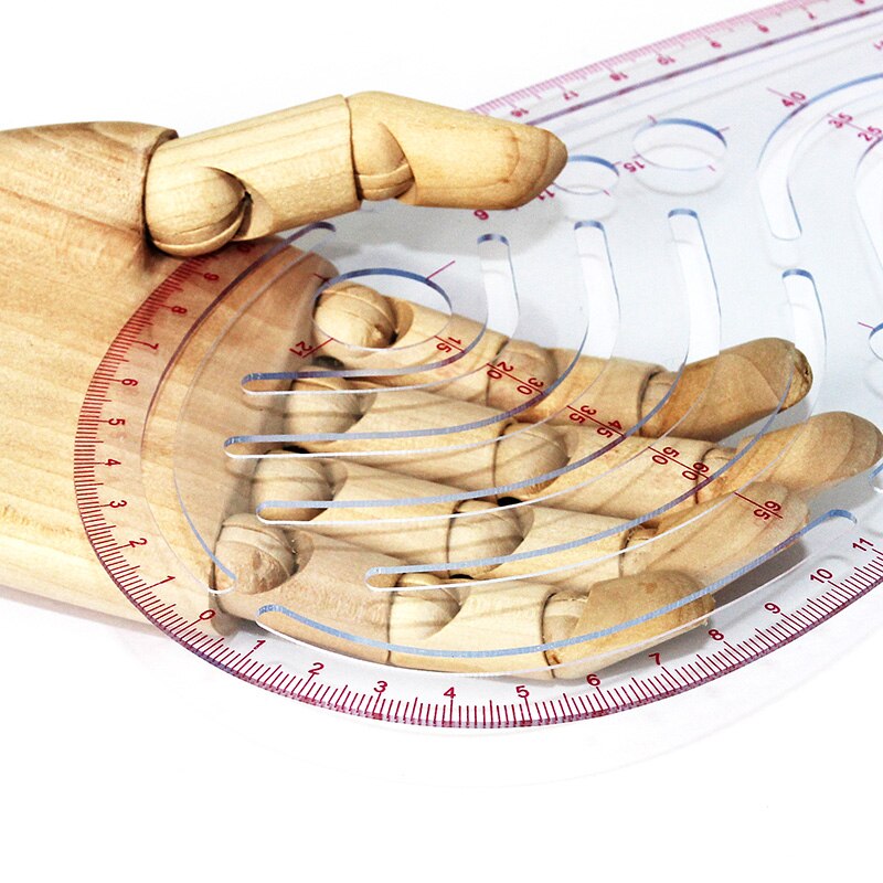 vary form curve ruler 24cm Transparent Clothing universal ruler Patchwork cutting Multifunction Sewing rulers