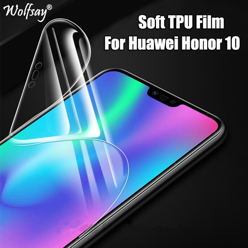 2 stks Soft Screen Protector Honor 10 Volledige Cover Nano TPU Film Folie Voor Huawei Honor 10 Film Voor Huawei honor 10 Protector Film