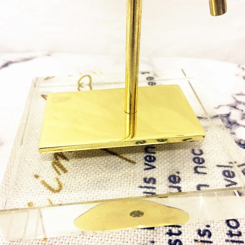 Globus Kristall Ball Stand Glas Ball Ständer Metall Gold Dekorative Ornamente Handwerk (L)