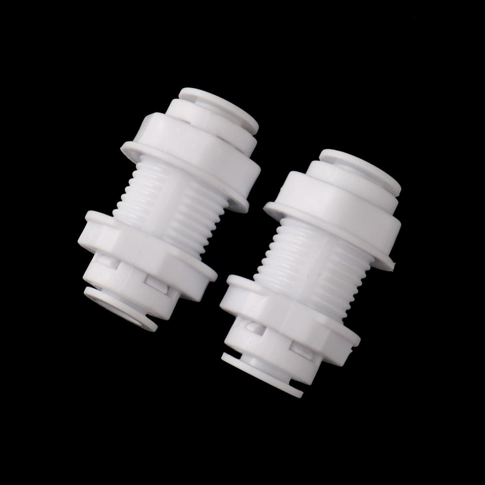 1/4 ” hurtigkobling skottkopling 6.35mm od rørvannkoblinger omvendt osmosesystem rett hurtigkobling 5 stk.