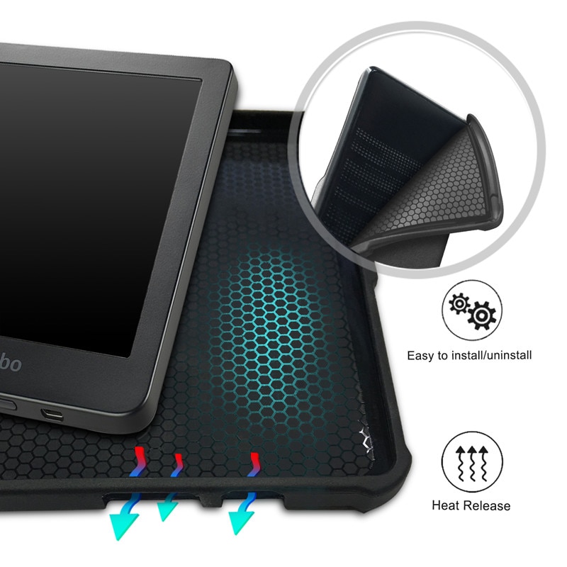 Case for Kobo Clara HD 6 inch Ebook Reader Protective Smart Cover For kobo clara hd N249 6.0" PU Leather Slim Magnetic Case